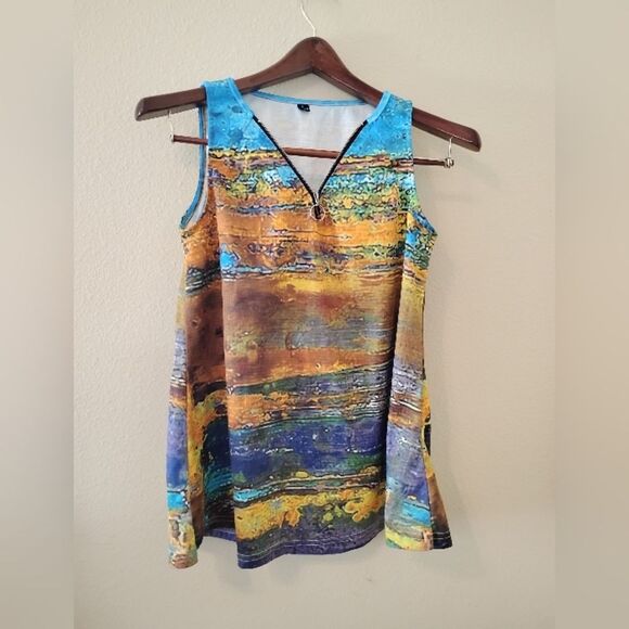 multicolored tank top - Picture 1 of 5